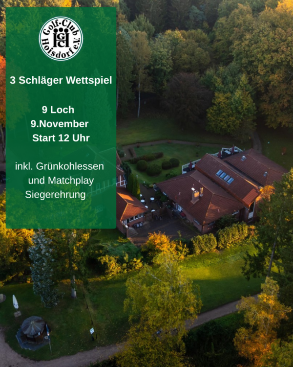 3 Schläger Wettspiel im GC Hosdorf 3 Schläger Wettspiel im GC Hosdorf