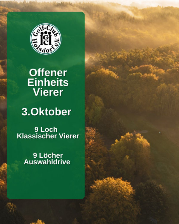 Einheits Vierer 3.Oktober GC Hoisdorf Einheits Vierer 3.Oktober GC Hoisdorf