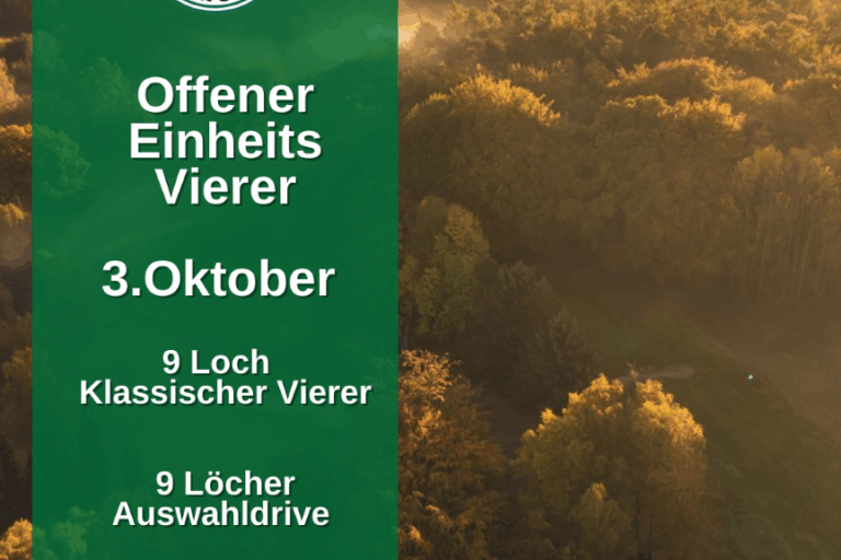 Einheits Vierer 3.Oktober GC Hoisdorf