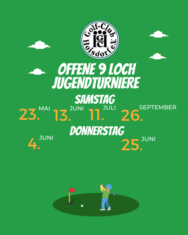 9 Loch Offene Jugendturnier im GC Hoisdorf