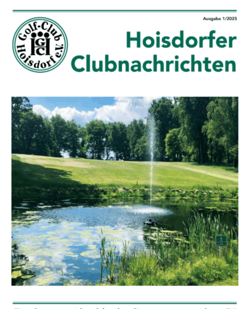 Hoisdorfer Clubnachrichten 1 2025