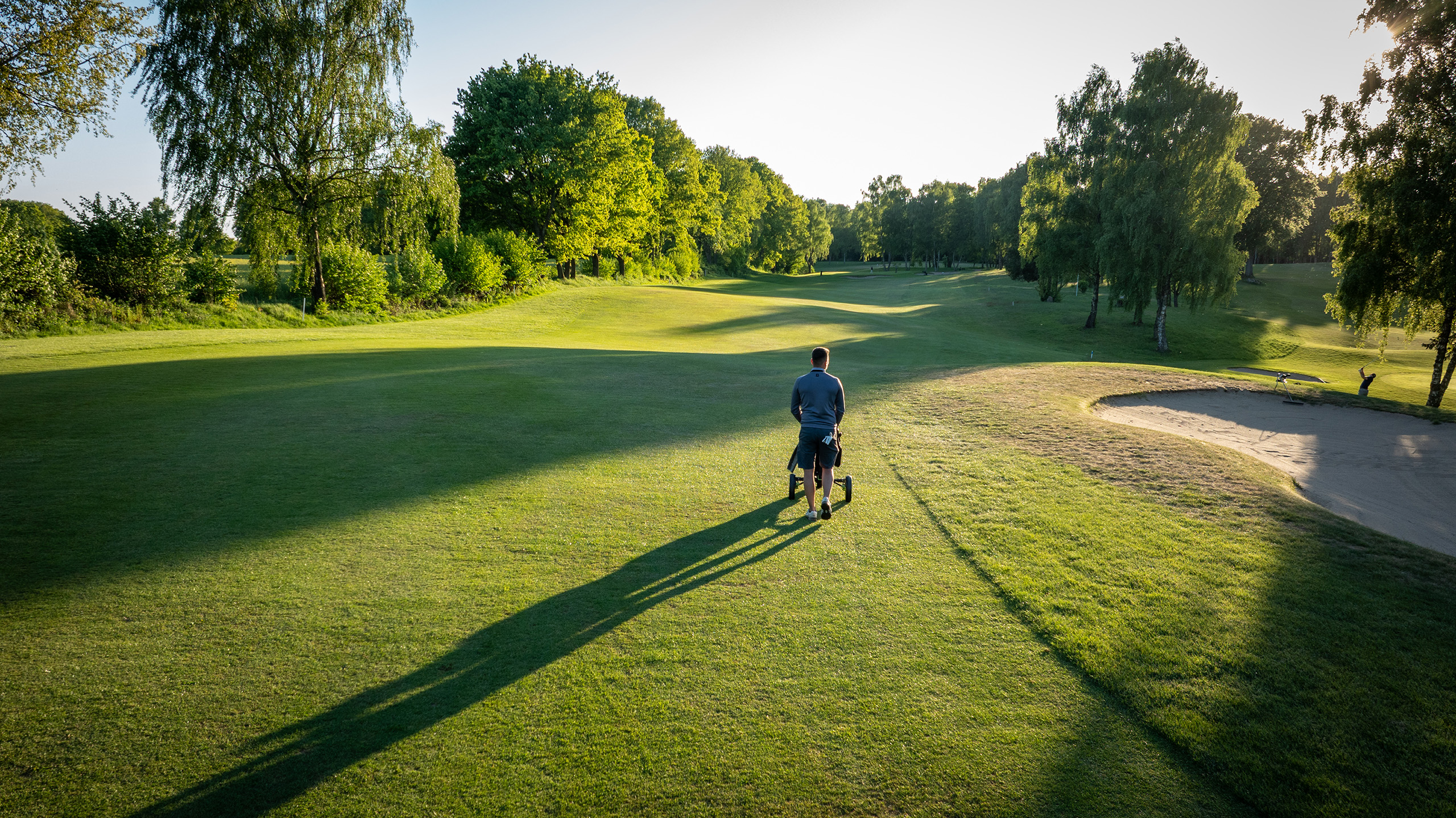 Abendstimmung Bahn 6 GC Hoisdorf