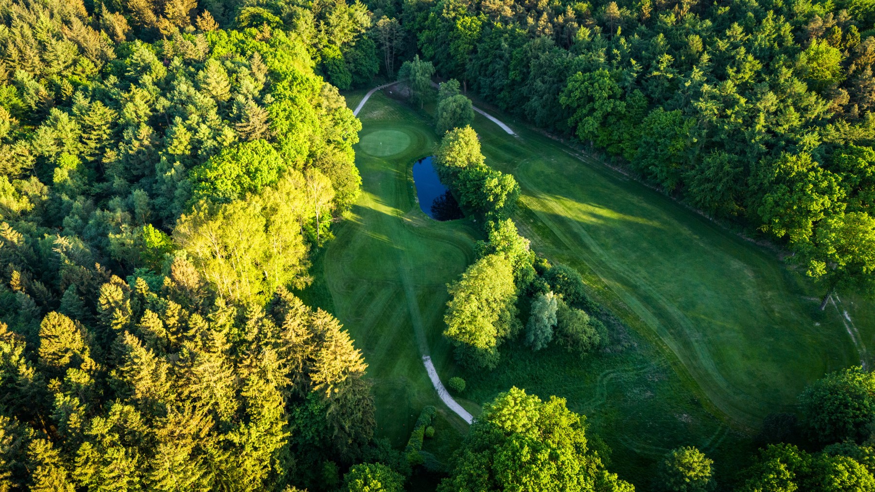 Drohnenbild Bahn 4 und 5 Golf-Club Hoisdorf