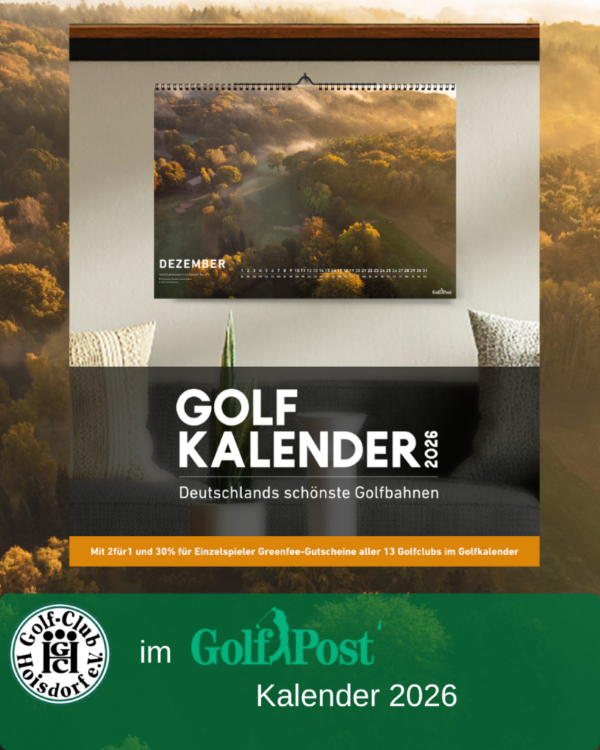 Golfpostkalender GolfPost Kalender 2026 GC Hoisdorf Dezember
