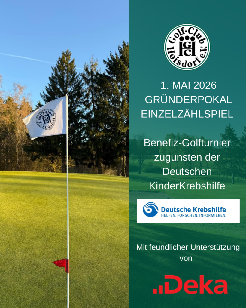 Gründerpokal zu Gunsten der Kinderkrebshilfe 1.Mai im Golf-Club Hoisdorf