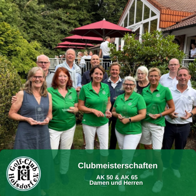 Gruppenbild AK50 und AK65 GC Hoisdorf