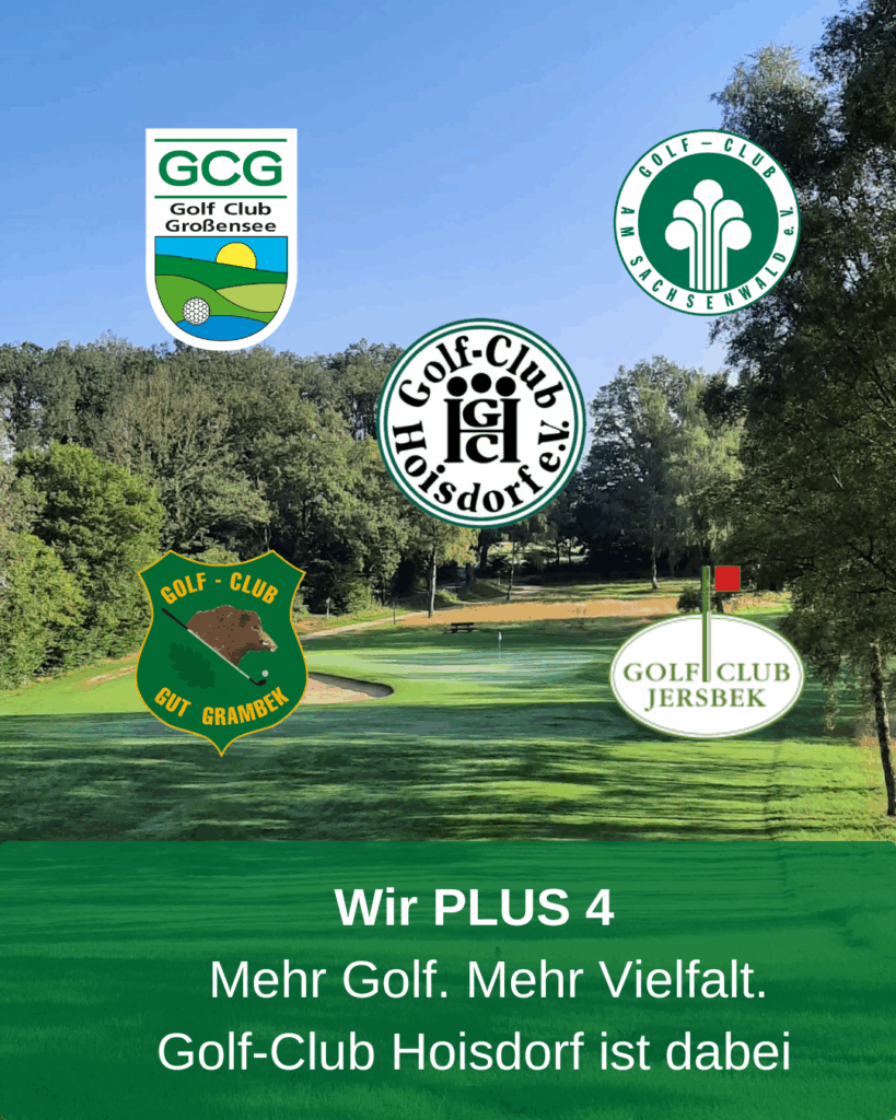 Angündigung Wir PLUS 4 Kooperation GC Hoisdorf