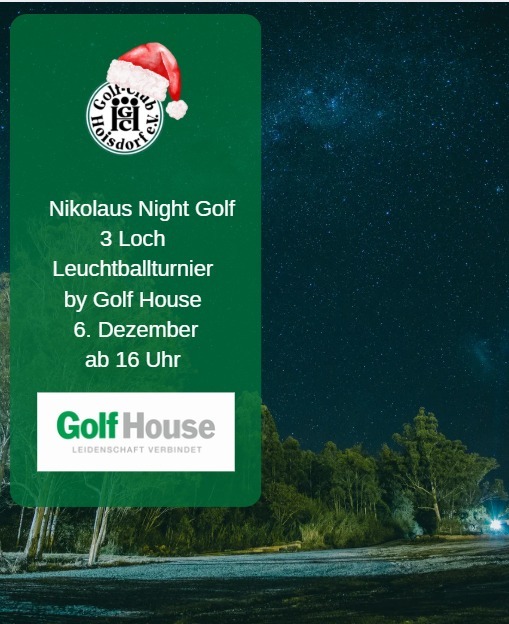 Nikolaus Leuchtball Tunier by Golfhouse im GC Hosidorf