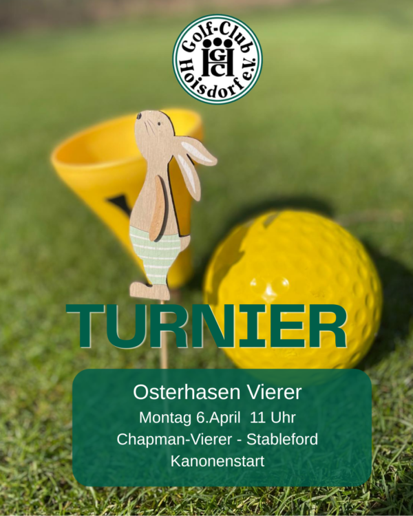 Osterhasen Vierer im GC Hoisdorf