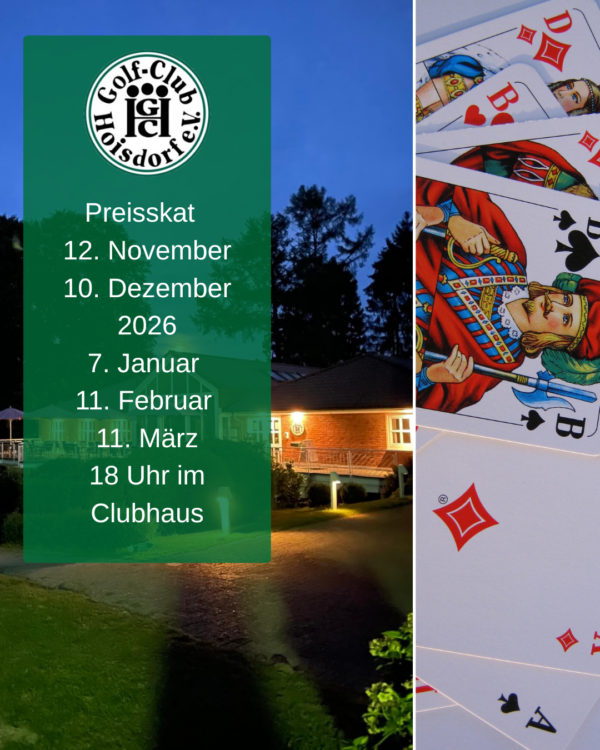 Skatabend im Golf-Club Hoisdorf Termine 2025/26 Skatabend im Golf-Club Hoisdorf