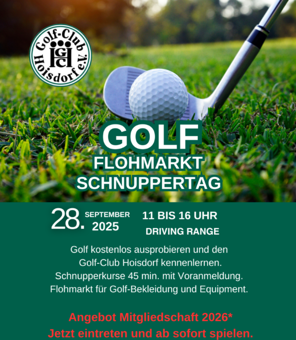Schnuppertag und Flohmarkt im GC Hoisdorf