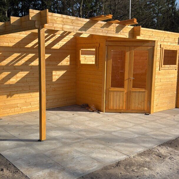 Rohbau neues Starterhaus GC Hoisdorf