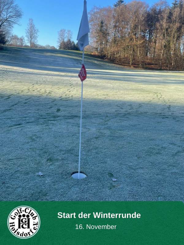 Winter Runde Start der Winterrunde 16.11. im Golf Club Hoisdorf